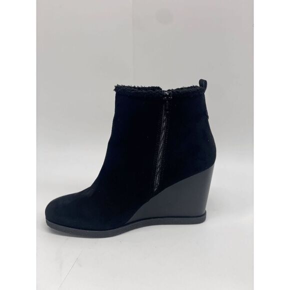 Sun + Stone Women's Camillia Wedge Booties - Black 11M - Picture 3 of 8